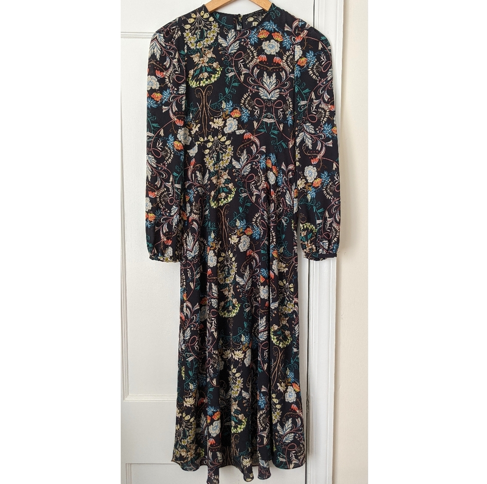 Zara floral midi lightweight dress